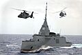 D664 Amiral Cabanier underway in rough weather