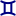 Gemini symbol (heavy blue)