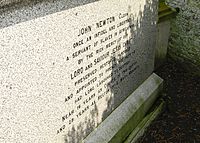 Archivo:Grave stone of John Newton