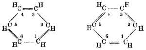 Archivo:Historic Benzene Formulae Kekulé (original)