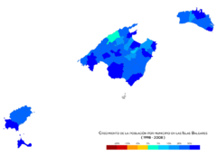 Islas Baleares Crecimiento-1998-2008