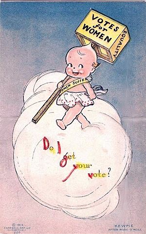 Archivo:Kewpie votes for women postcard