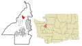 Kitsap County Washington Incorporated and Unincorporated areas Poulsbo Highlighted