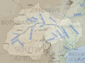 Limpopo River basin map