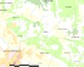 Map commune FR insee code 64245
