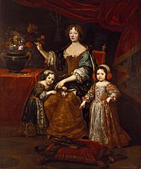 Archivo:Mignard, after - Elisabeth Charlotte of the Palatinate, Duchess of Orléans, and her children - Royal Collection