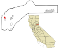 Nevada County California Incorporated and Unincorporated areas Lake Wildwood Highlighted