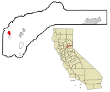 Nevada County California Incorporated and Unincorporated areas Lake Wildwood Highlighted.svg