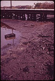 Archivo:OIL-SOAKED MUD LINES INDUSTRIAL CANAL IN GRAVESEND BAY AREA OF BROOKLYN - NARA - 547897