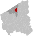 Oudenburg West-Flanders Belgium Map
