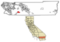 Riverside County California Incorporated and Unincorporated areas Anza Highlighted 0602294