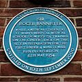 Sir Roger Bannister plaque in Paddington Recreation Ground