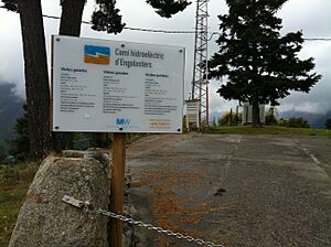 Archivo:Terminal del funicular d'Engolasters i casa del Guarda- cartell