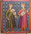 Vihuela de arco y vihuela de péñola en las Cantigas