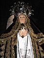 Virgen de la Encina, de luto, Macotera
