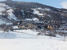 Vista de la población de Gausach