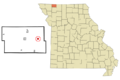Worth County Missouri Incorporated and Unincorporated areas Allendale Highlighted