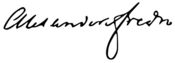 Aleksander Fredro signature.svg