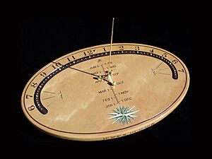 Archivo:Analemmatic Stone Tabletop sundial by Carmichael)