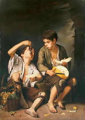 Archivo:Bartolomé Esteban Perez Murillo - Trauben- und Melonenesser