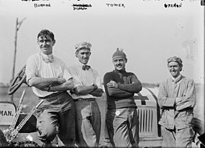 Archivo:Burman, Disbrow, Tower, Grinnon at Indianapolis 1911