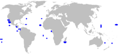 Distribución del tiburón de las islas Galápagos