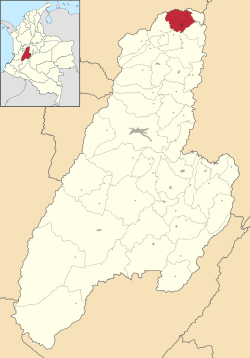 Mariquita ubicada en Tolima
