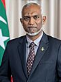 Dr Muizzu in December 2023