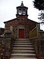 Fachada igrexa A Fontaneira, Baleira