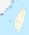 Fujian Province in Taiwan (special marker)
