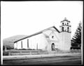 General view from the southwest of Mission San Buenaventura, ca.1903 (CHS-2263)
