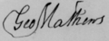 George Mathews signature, library of congress