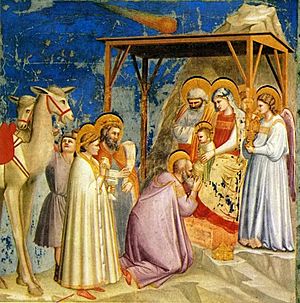 Archivo:Giotto - Scrovegni - -18- - Adoration of the Magi