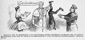 Archivo:Karikatur Karolinenfrage Kladderadatsch 27Dez1885