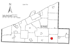 Map of Union City, Erie County, Pennsylvania Highlighted.png