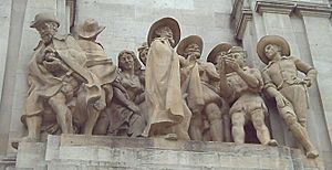 Archivo:Monumento a Cervantes (Madrid) 07