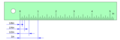 Regla horizontal 20