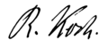 Robert Koch signature