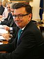 Román Escolano en la reunión del Consejo de Ministros (cropped)