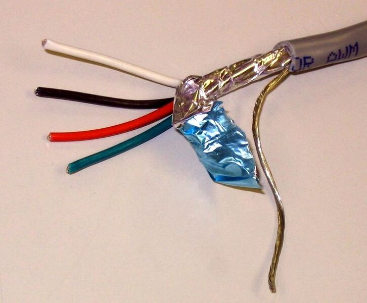 Shielded wire 4F