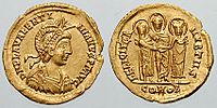 Archivo:Solidus ValentinianIII-wedding