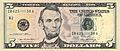 US $5 Series 2006 obverse