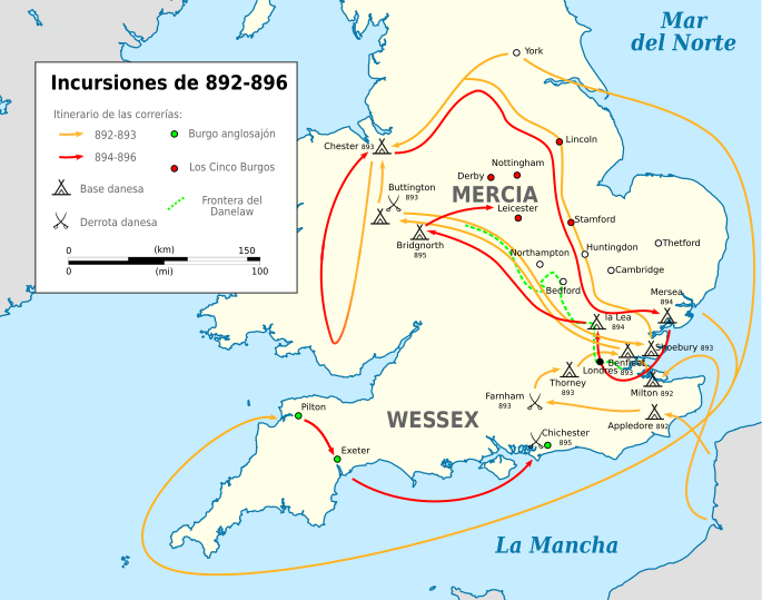 Viking Raids in England 892-896-es