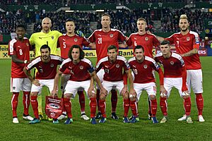 Archivo:Austrian starting team for match against Wales 2016-10-06