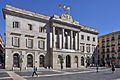 Barcelona (Plaça de Sant Jaume) City Hall. Neoclassical facade. 1831-1847. Josep Mas, architect (27664512650) edited