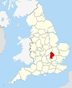 Bedfordshire UK locator map 2010.svg