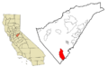Calaveras County California Incorporated and Unincorporated areas Copperopolis Highlighted