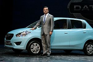 Archivo:Carlos Ghosn at Datsun Go Launch New Delhi India July 15 2013 Picture by Bertel Schmitt