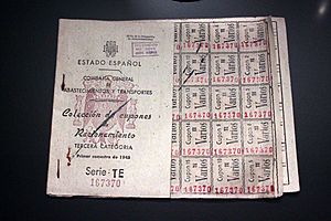 Archivo:Cartilla de racionamiento España 1945