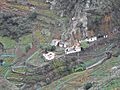 Casas cuevas, junto al Barranco del Río, en Batán de Abajo